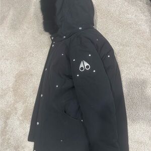 Moose Knuckles Black Kids Puffer Jacket